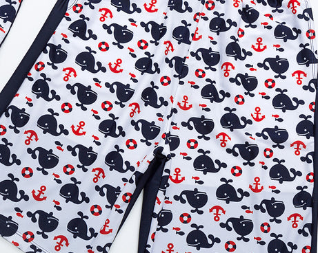 New Children's Swimming Trunks Parent Child New Children's Beach Flat Corner Swimming Trunks Korean Hot Spring Swimsuit